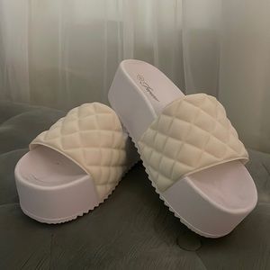 White Platform Sandals